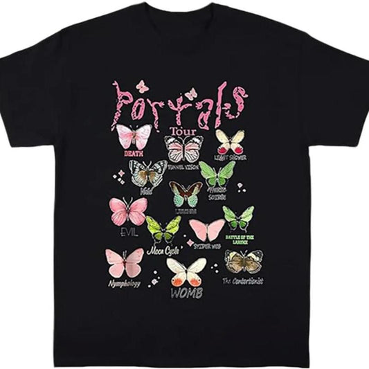 Melanie Martinez Portals Tour 2024 Shirt Butterflies Full Albums Singer Sweatshirt, Hoodie, Comfort Colors