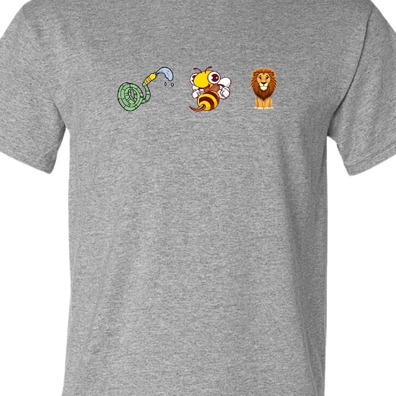 Hose, Bee, Lion T-Shirt - Witty and Distinctive - Top, Menswear Casual men funny. t shirt