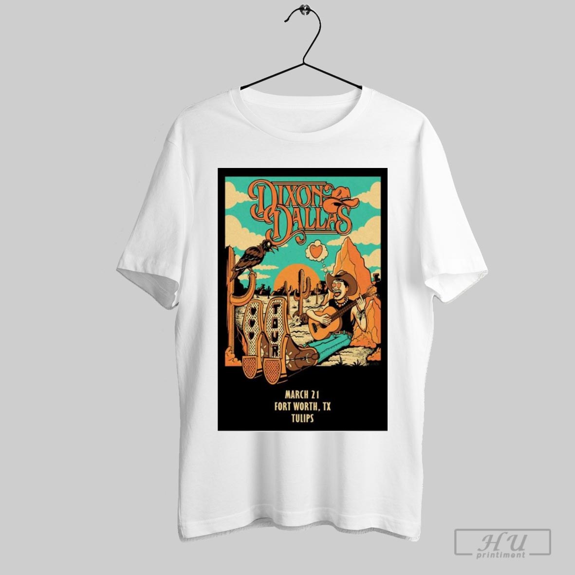 Poster Dixon Dallas Tulips Ftw In Fort Worth Tx Mar 21 2024 Tour T Shirt