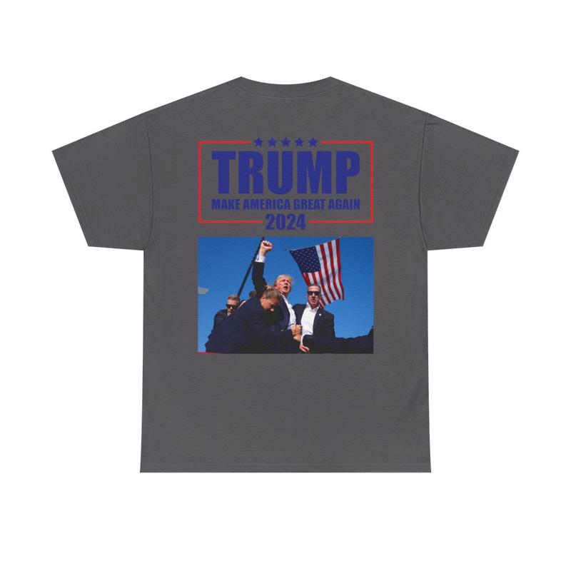 Make America Great Again - Trump 2024 - Trump Rally Shooter Tshirt - Trump You Missed - Trump Survived - USA Freedom - Donald J. Trump Unisex Heavy Co
