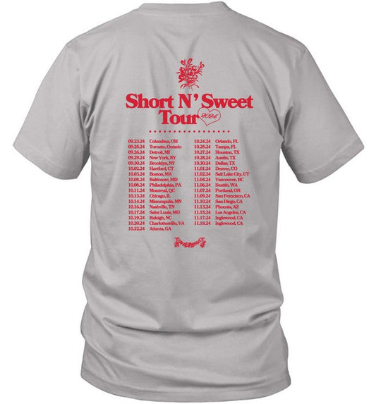 Sabrina Carpenter Short n' Sweet Tour Makes You Wanna Fall In Love Concert Shirt