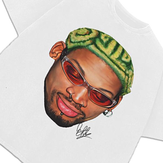 Dennis Zig Zag Green Hair Hollywood 90's Vintage Design T-Shirt