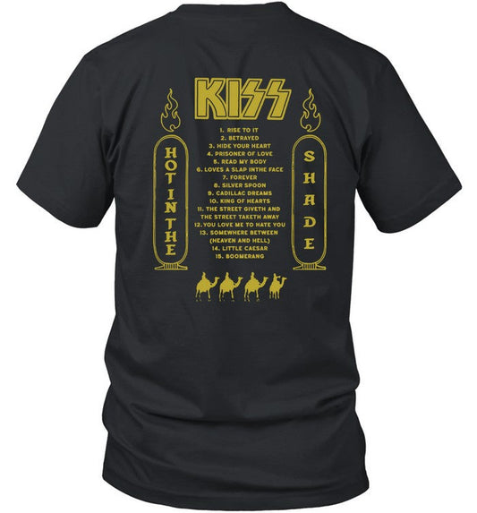 Kiss Band Hot In The Shade Tracklist 2024 T Shirt