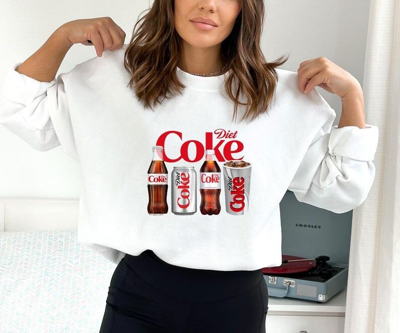 Diet Coke Sweatshirt HoodieT Shirt , Diet Coke Lover Sweatshirt, Funny Coke Shirt, Coke Lover Sweater, Coke Long Sleeve, Diet Coke Shirt, Party Christ