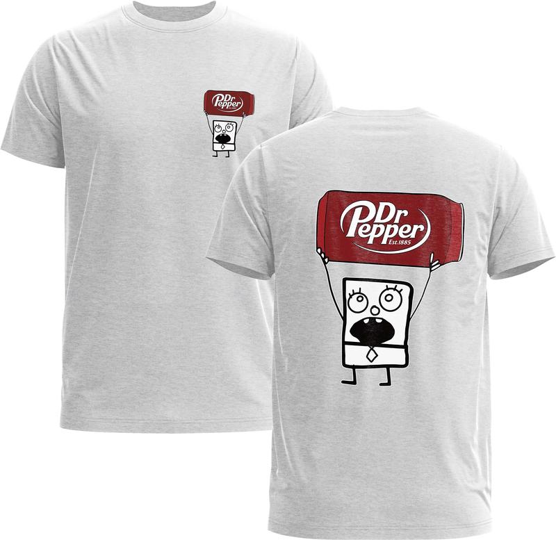 Doodle Bob Dr Pepper Graphic Tshirt Tee, Funny Dr Pepper, Heavy Cotton, Full Sizing & Colors, Menswear Womenswear, Ideal for Dr Pepper Doodle Bob Fans