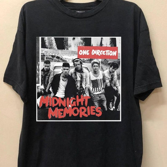 One Direction Band Shirt Concert tour merch vtg Graphic design T-Shirt 92610