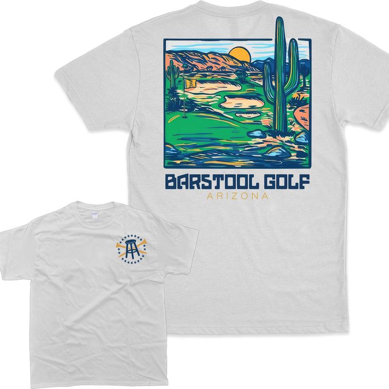 Vintage Barstool Golf Arizona Tee Unisex T-shirt - 2 Side T-shirt For Men For Women In Summer