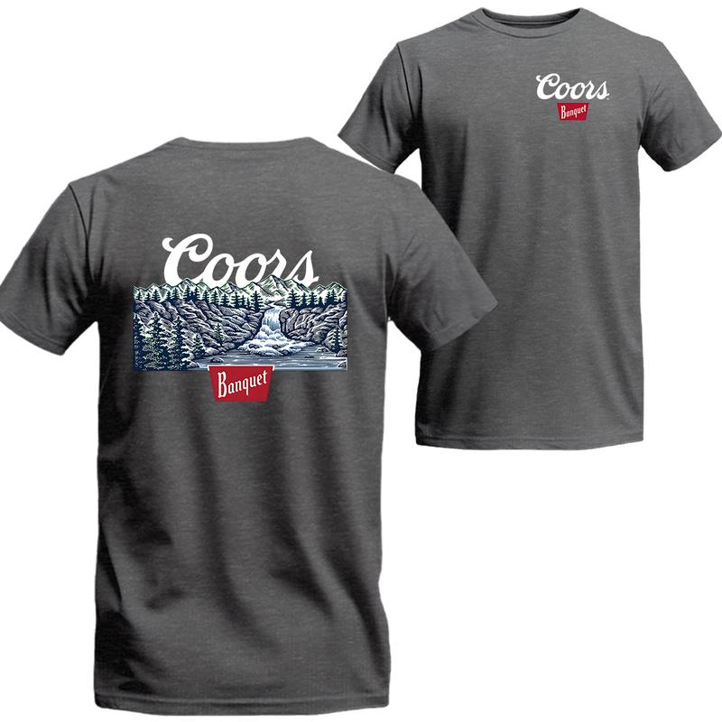 Coors Banquet Waterfall T-shirt, Gifts for Him, Unisex T-shirt For Men, For Women, The Best Choice