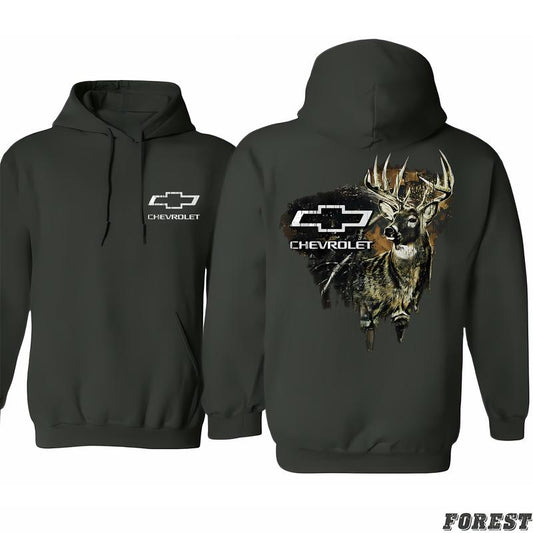 Buck Wear Men's Chevy-camo Fill Deer Hoodie, Statement Pieces, Choose Your Hue, Find Your Signature Look, Unisex Clothing Choices, Classic Cotton