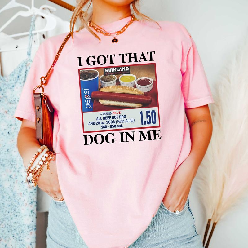 I Got That Dog in Me Shirt, Christmas Holiday Shirt, Hotdog Shirt, Meme Funny TShirts - Hoodie - Sweatshirt, for Men for Women