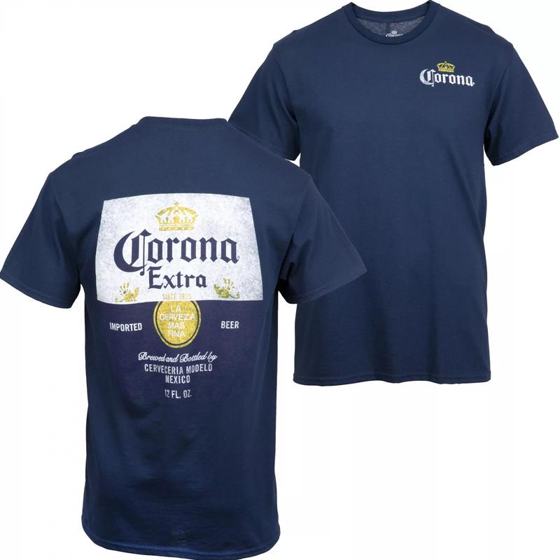 Corona Extra Men's 2 sides Graphic T-Shirt Shirt, Beer Summer T-shirt, Day Drink Shirt