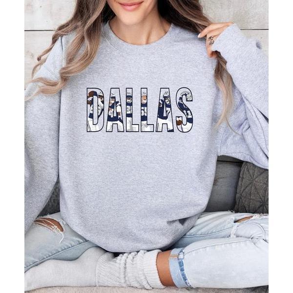 Hot Deal Athletic Dallas Cowboys Players Football Team Crewneck Sweatshirt & Pullover Hoodie & Unisex T-shirt, Football Lovers, Dallas Cowboys Fan Tee