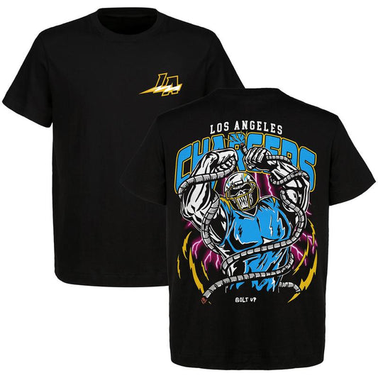 Limited Edition Los Angeles Football Bolt Up Graphic T-Shirt | Heavy Cotton | Men's & Women's Retro American Football Shirt