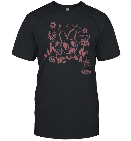 Karol G Bichota Season Bunny Washed Black T-Shirts