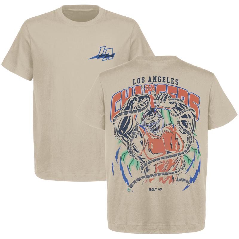 Limited Edition Los Angeles Football Bolt Up Graphic T-Shirt | Heavy Cotton | Men's & Women's Retro American Football Shirt