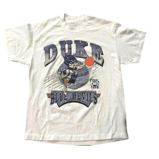 Earlier Ncaa Basketball Shirt, Ncaa Shirt, Duke University Shirt, Duke Blue Devi, Unisex Cotton Graphic Shirt