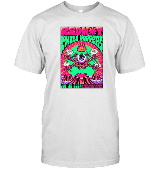 Red Hot Chili Peppers July 25 2024 Noblesville IN Art Shirt