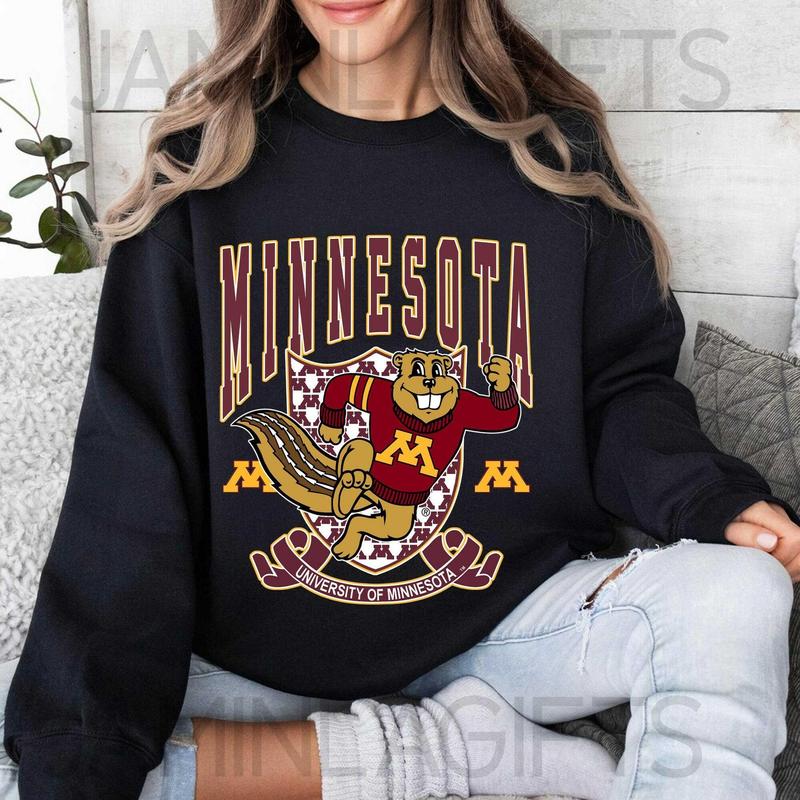 Vintage Minnesota Golden Gophers Sweatshirt, University Of Minnesota Shirt, Game day Shirt, Minnesota Golden Womenswear