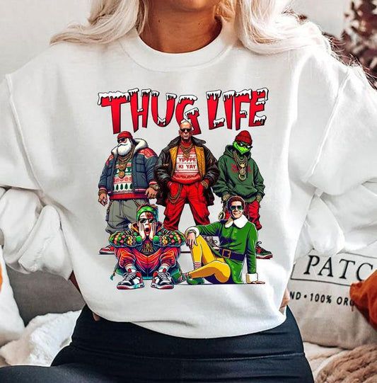 THUGLIFE Christmas Shirt, Christmas Movies Shirt, Xmas Graphic Tee