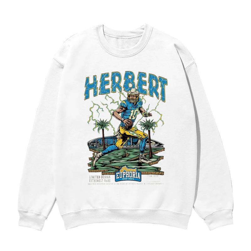 Justin Herbert Planet Euphoria Shirt, Vintage 90s Unisex Football Tees, Football T-Shirts, Sports Shirt, Game Day Tee, Football Fan Gifts