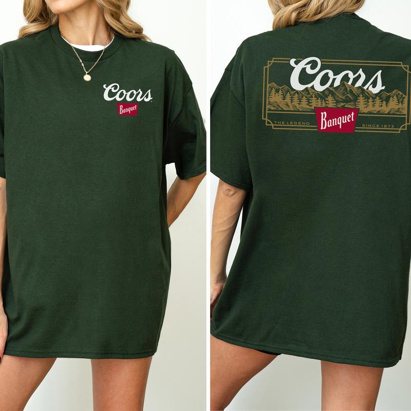 Vintage Coors Banquet Rocky Road Shirt 2-Sided, Coors Banquet Graphic Printed Tee, Summer Drink Tee, Drinking Tshirt, Soft Cotton Fabric T-shirt, Over
