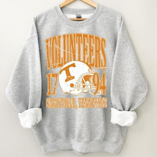 Vintage 90s Volunteers Football Sweatshirt and T-Shirt, Football Game Day T-shirt, Game Day Vibes