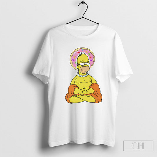 Simpsons Homer The Simpsons Buddha Graphic T Shirt Sweater