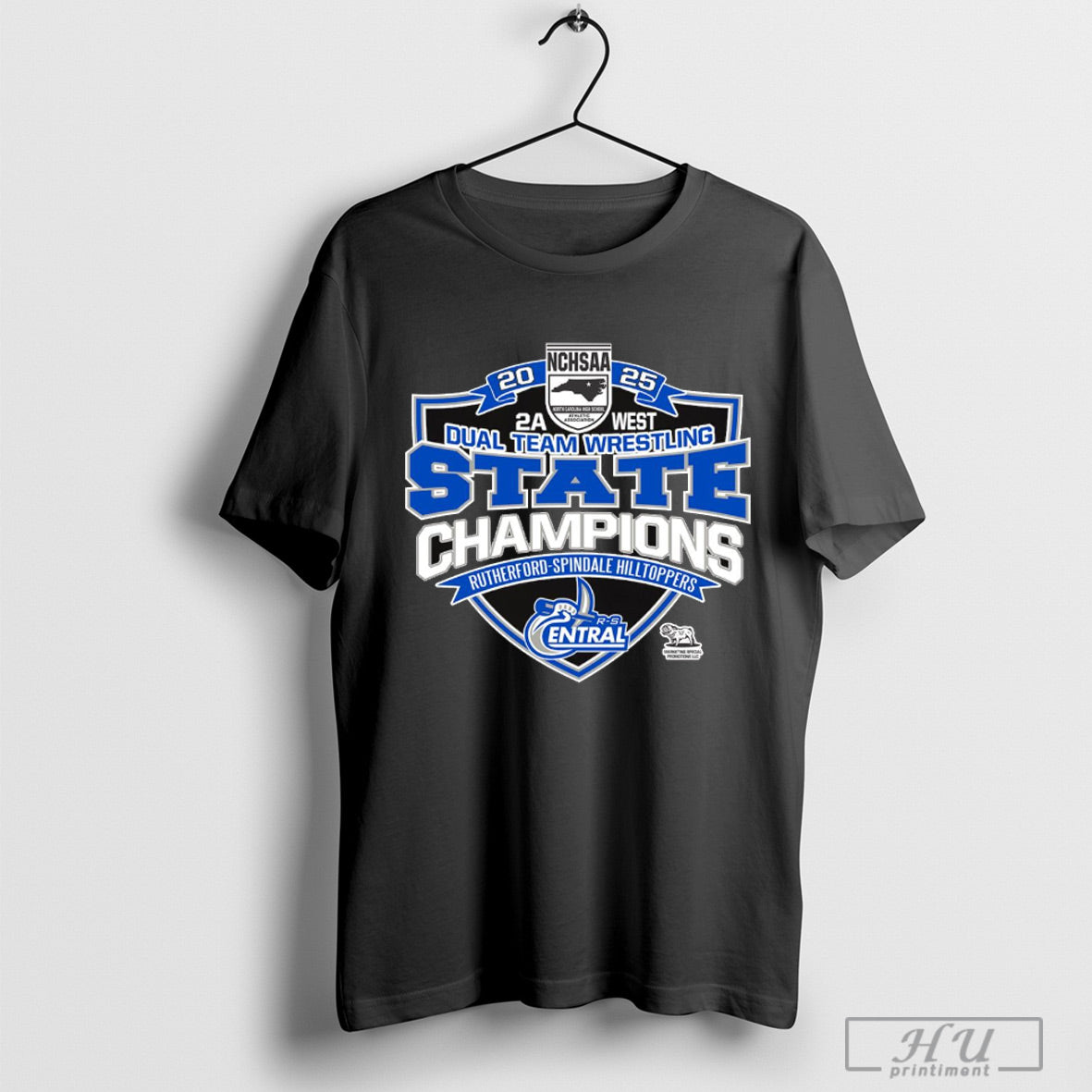 Rutherford Spindale Hilltoppers 2025 2a West Dual Team State Wrestling Champions T Shirt Sweatshirt