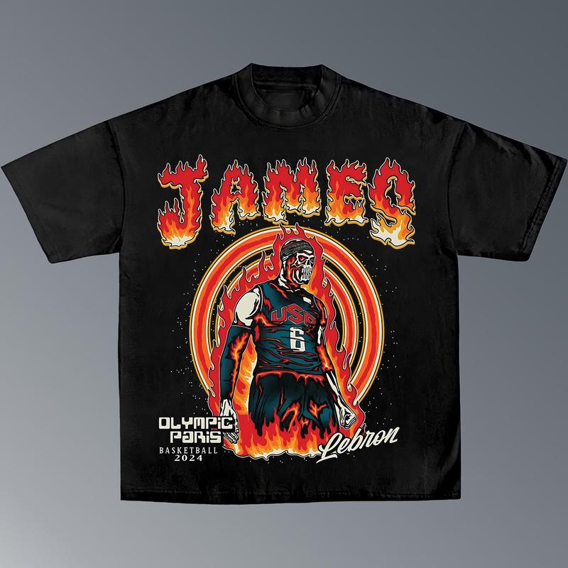 LEBRON JAMES Olympic 2024 Shirt, Basketball Shirt, Sport T-shirt, Unisex Crewneck Sport Classic T-Shirt, Gift For Him Her, Basketball Fans Clothing Co