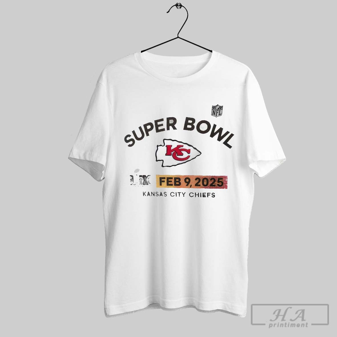 Super Bowl Lix February 9 2025 Team Logo Kansas City Chiefs Win Buffalo Bills T Shirt