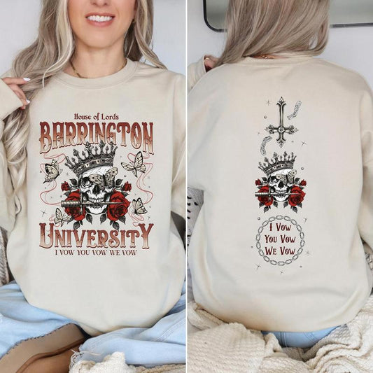 Barrington University The Ritual Sweatshirt, Shantel Tessier Merch, Booktok Shirt, LORDS Series Book Shirt, Book Lover Shirt, Bookish Merch, Dark Roma