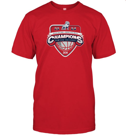 Samford Bulldogs Basketball 2023-2024 Southern Conference Tournament Champions T-Shirt
