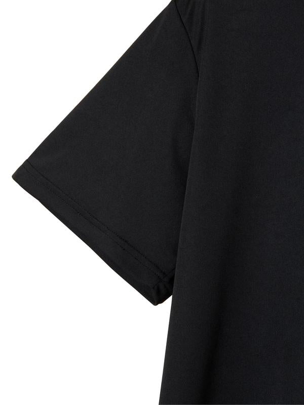 Men's Heart & Letter Print Round Neck Tee, Summer Clothes, Regular Fit Casual Short Sleeve Graphic T-shirt for Summer, Fashion Men's Top for Daily Wear Valentine's Day, gift