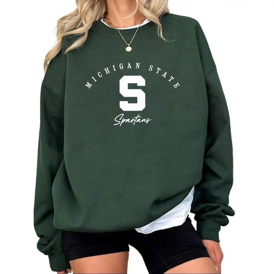 Unisex 90s Michigan State University MSU Spartans t-shirt, sweatshirt, hoodie Cotton Menswear