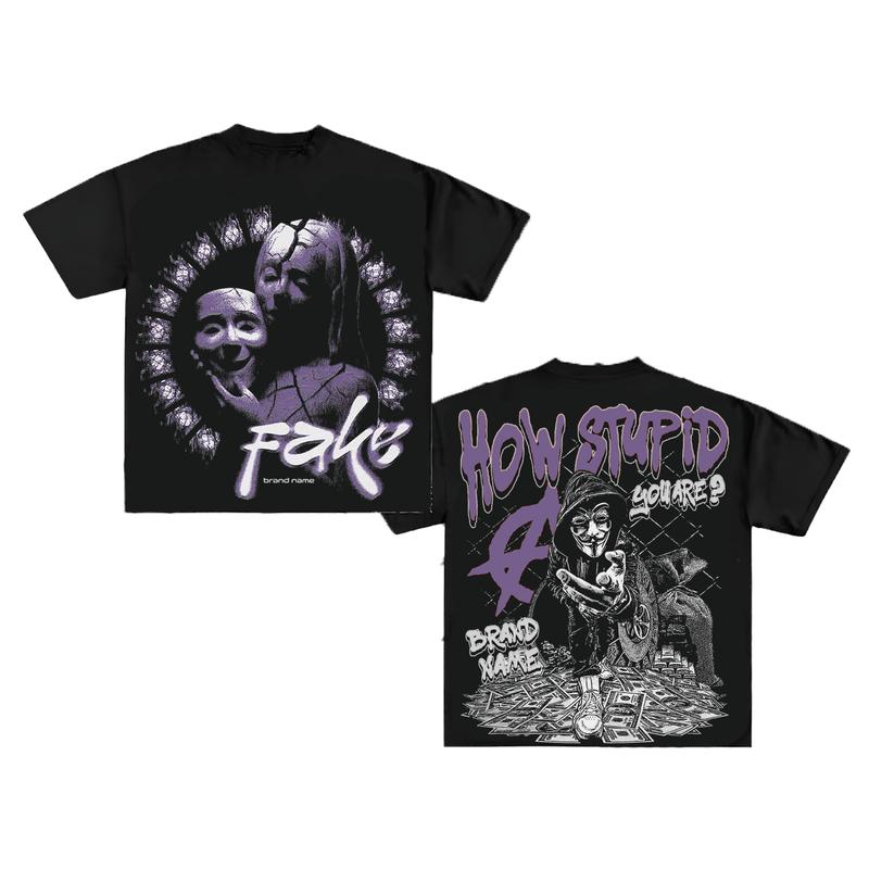 Y2K Graphic How Stupid You Are Personalize Printed Tshirt Casual Cotton