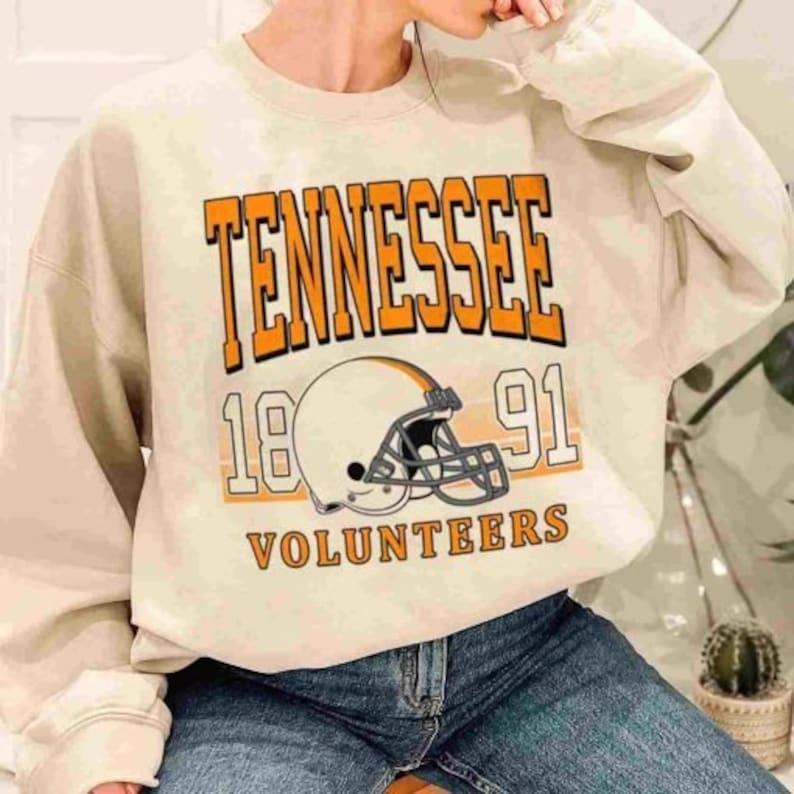 Vintage NCAA Tennessee Volunteers Football 1891 Unisex t-shirt, sweatshirt, hoodie Cotton Womenswear