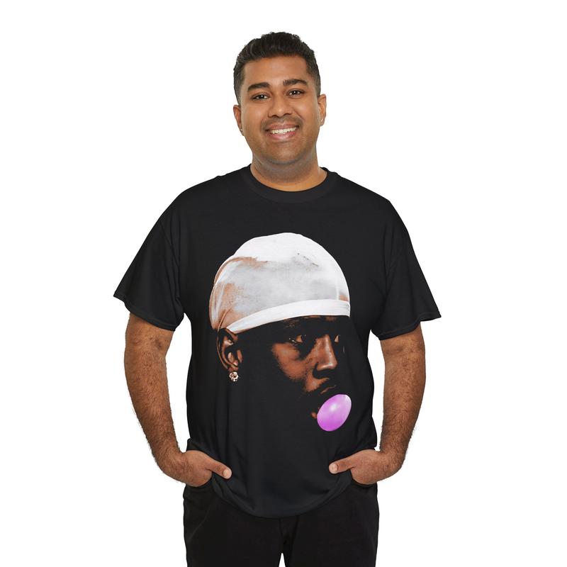 Mike Chewing Gum Retro Vintage 90s Styled Graphic T-Shirt Ball Fan Basketball Legend Tee Casual Classic Cotton Menswear Top