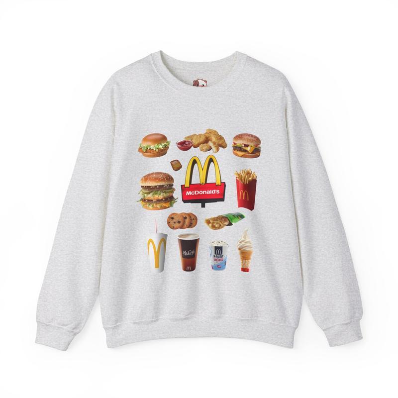 Vintage Retro McDonalds Sweatshirt, McDonald's Sweatshirt, Unisex Heavy Blend Crewneck Sweatshirt