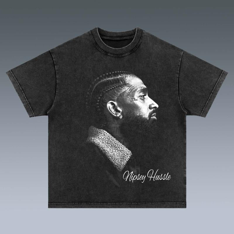 NIPSEY HUSSLE 2 SIDES Cotton Vintage Shirt To Match Sneaker Hiphop Clothing Rapper Merch Shirt, Hiphop Tour Concert 2024, Gift For Fan Y2K Aesthetic Hoodie Sweatshirt