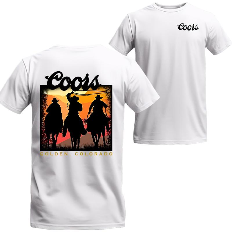 Coors Cowboy T-shirt Unisex T-Shirt , Coors Short Sleeve Tee, Unisex Shirt