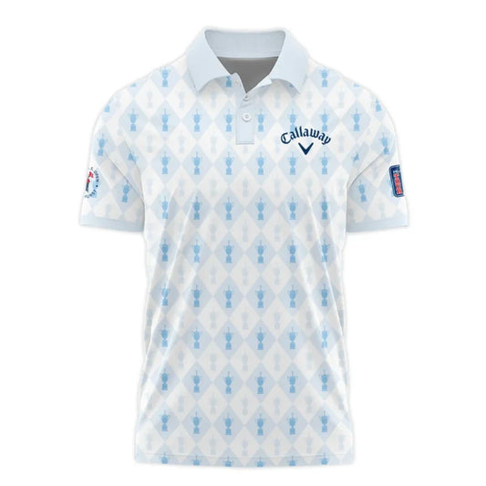 PGA Tour 124th U.S. Open Pinehurst Callaway Polo Shirt Sports Pattern Cup Color Light Blue Polo Shir