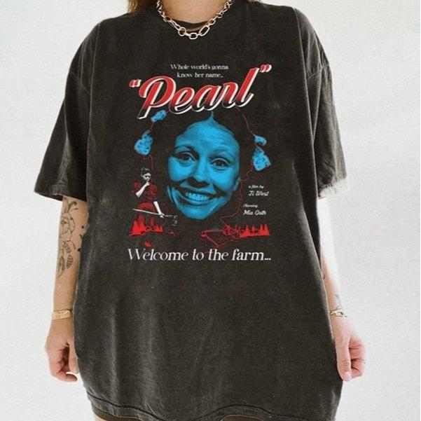 Pearl Horr0r Movie Poster Inspired Classic Shirt Cotton Fit