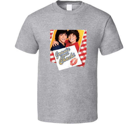 Joanie Loves Chachi Tee Retro Tv Show T Shirt, Unisex Cotton Graphic Shirt