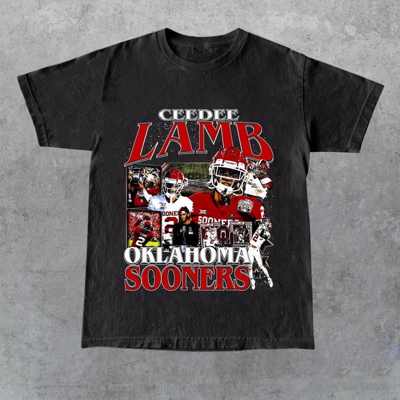 CeeDee Lamb Vintage 90s Graphic T-Shirt, Classic Retro Shirt, CeeDee Lamb Graphic American Football Tees Gift For Women and Men Graphics Summer