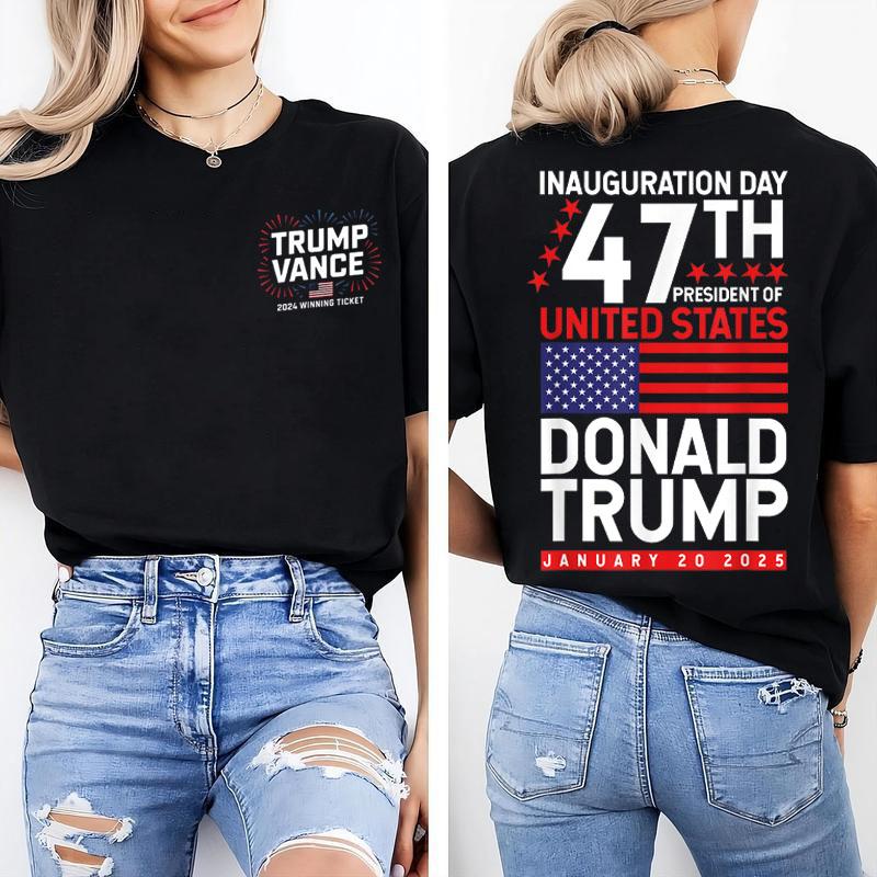 Donald Trump Won 2024 Election Inauguration Shirt, Trump Vance 2024 Winning Ticket Shirt, Trump President 2024 Shirt, Pro-Trump, Full Colors