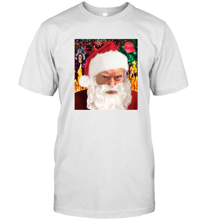 Limited Old Row Trump Mugshot Santa Shirt