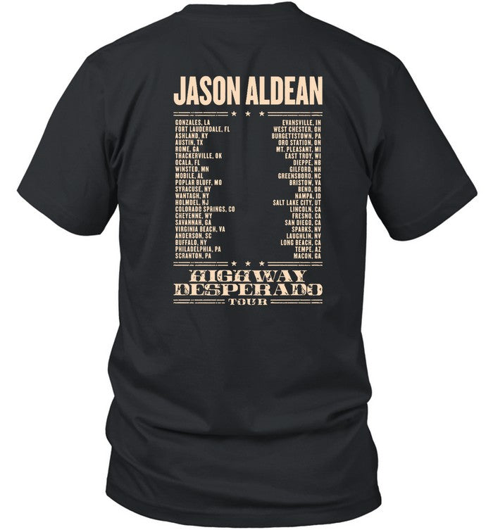 2024 Jason Aldean Highway Desperado Tour T-Shirt