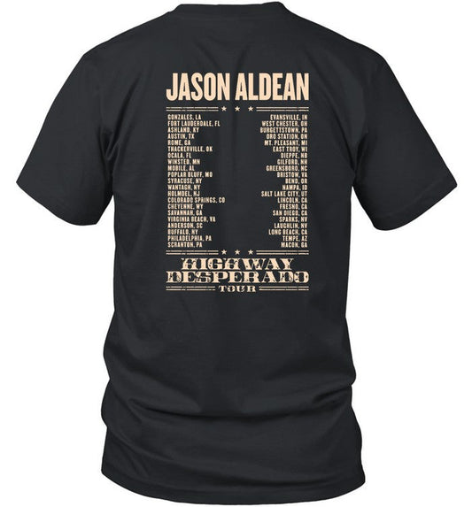 2024 Jason Aldean Highway Desperado Tour T-Shirt
