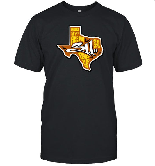 Moody Amphitheater Austin, TX Tour 2024 311 Band Shirt