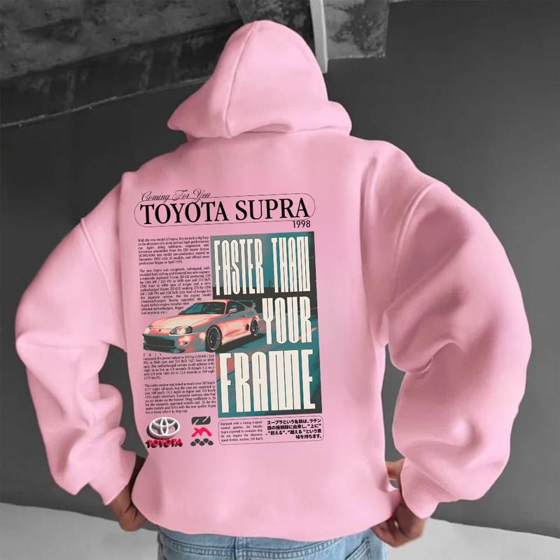 Toyota Supra Hoodie, Unisex, Menswear, Street Racing Shirt, Car Hoodie, Boyfriend Gift